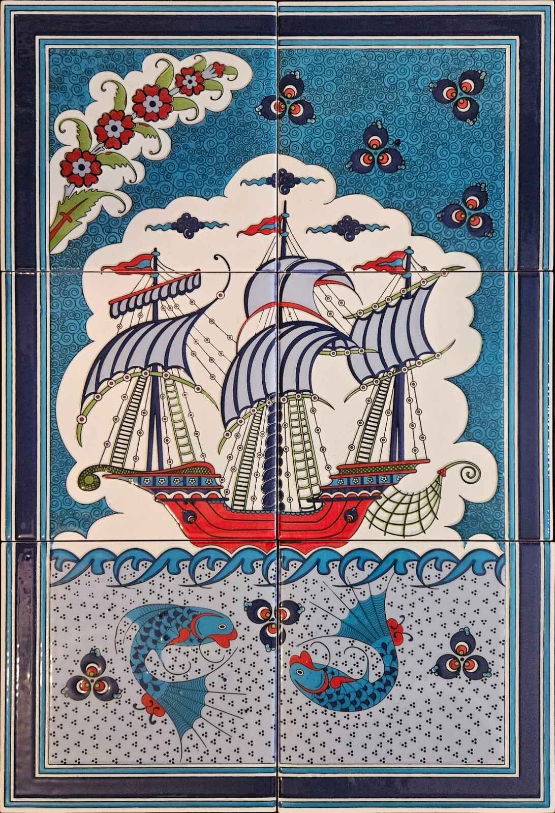 40x60 cm Çini Pano - KA09